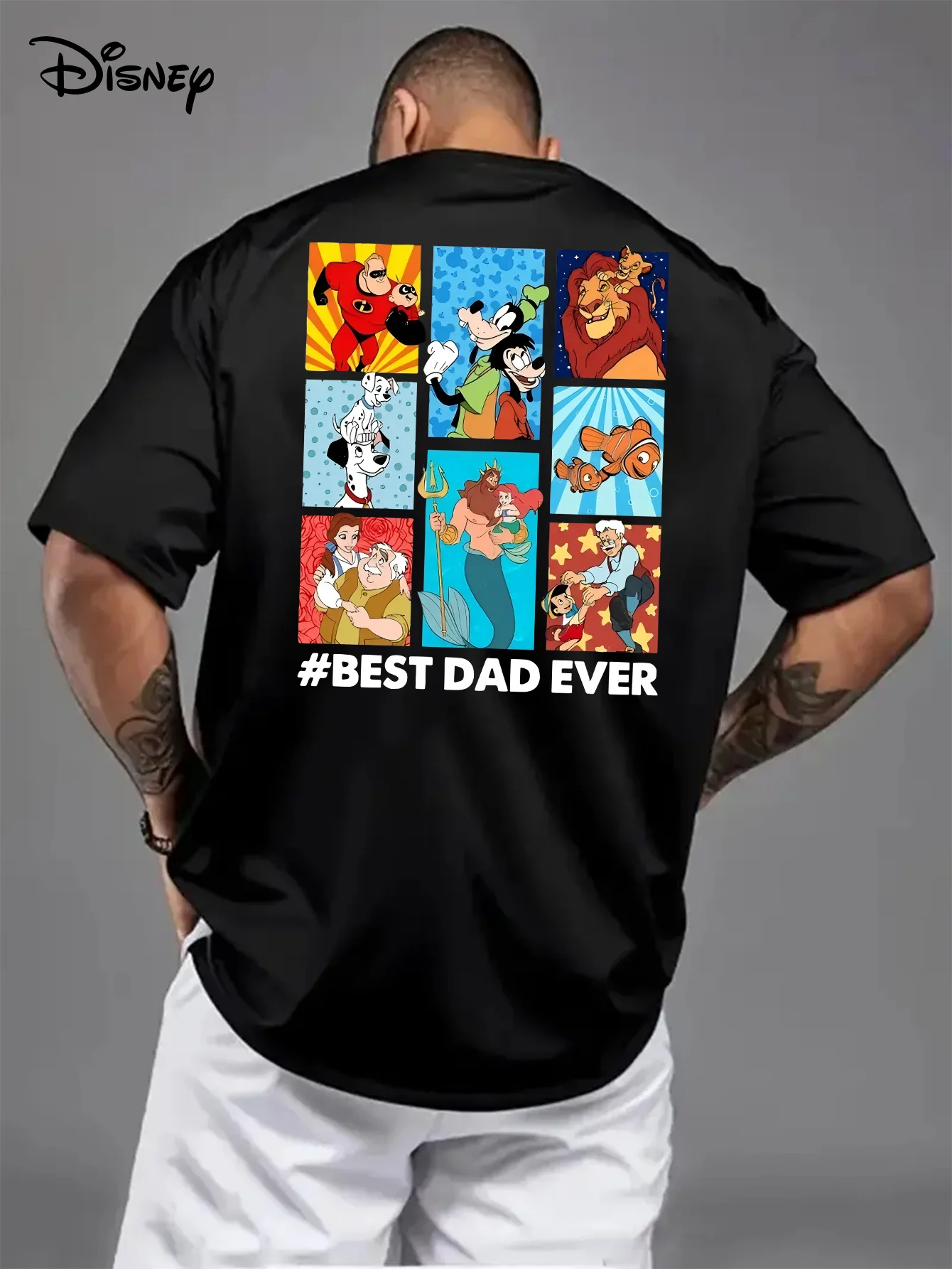 

Футболка с принтом аниме Диснея 2026, мужская и женская летняя новая свободная футболка с короткими рукавами в стиле Харадзюку, большой повседневный топ с короткими рукавами