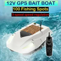 New 12V High-power 500m RC Bait Boat Load 2kg Cruise Control One Click Nesting Trawl Unhooking 3-speed Adjustable Speed Fishing