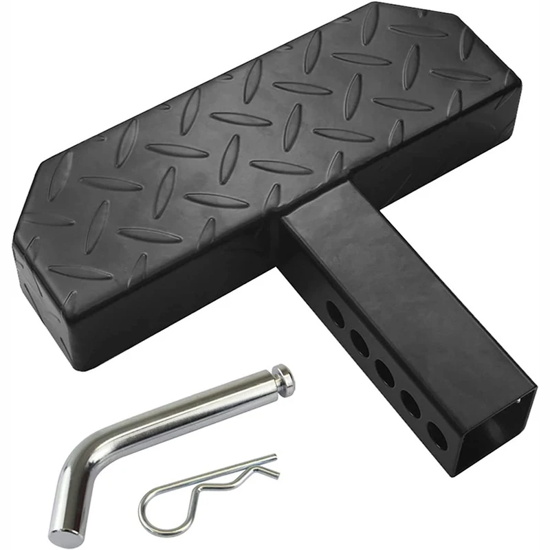Hitch Step Anti Slip and Rust Towing Bumper Guard 30CM Hitch Steps for Cars SUV Trucks Pickups with Pin Fits Receivers view 4
