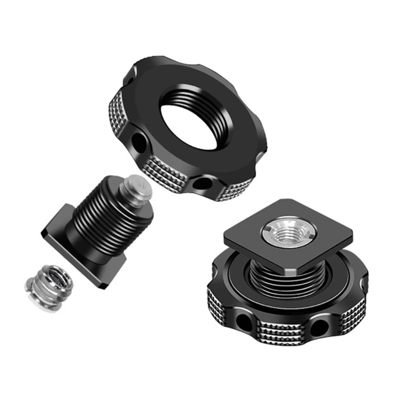 Flashing Hot Shoe Mount Adapter to 1/4” Thread Hole Tripod Screw Adapter for Light Stand Umbrella Flashing Holder Bracket