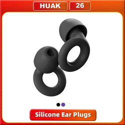 HUAK Ear Plugs – Ultra-Comfy Reusable Noise-Reducing Earplugs for Sleep, Deep Focus, Travel, Noise Sensitivity