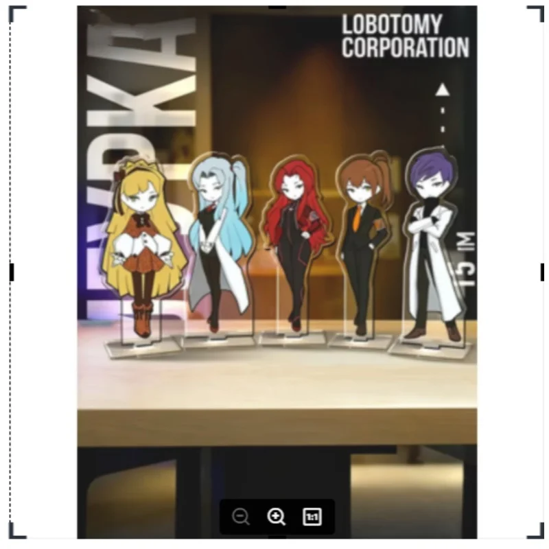 Game Lobotomy Corporation Monster Management Simulation Acrylic Stand Standing Cosplay Malkuth Chesed Hokma
