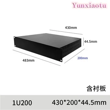 19-inch 2U Standard Industrial Control Chassis 500mm Deep Sheet Metal Enclosure Machined Server Chassis