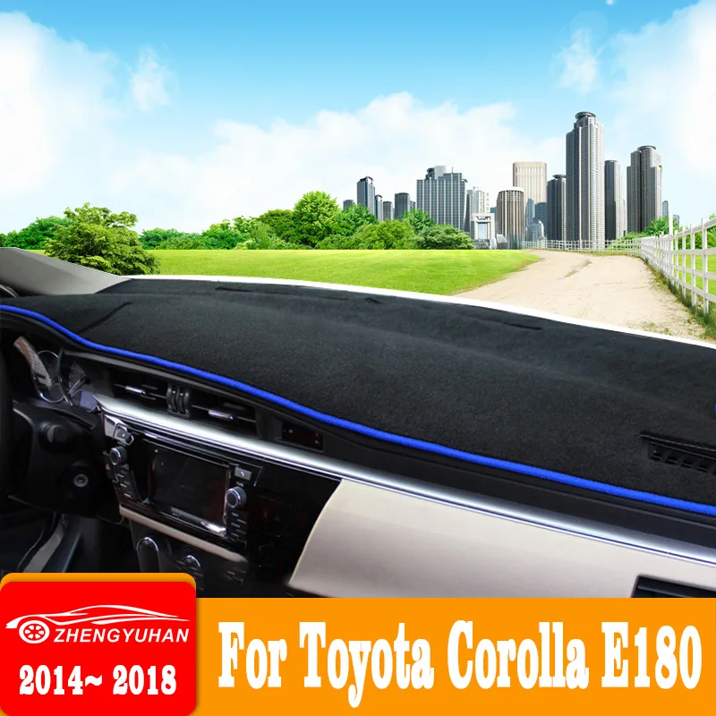 Car Anti-UV Mat Dashboard Cover Pad For Toyota Corolla E180 E150 2006 2007 2008 2009 2010 2012 2013 2014 2015 2016 2017 2018