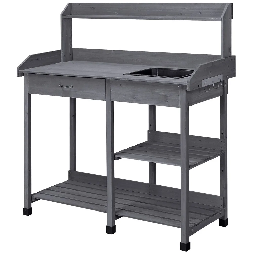 

Outdoor Garden Potting Bench Table Garden Workstation Garden Work Bench
