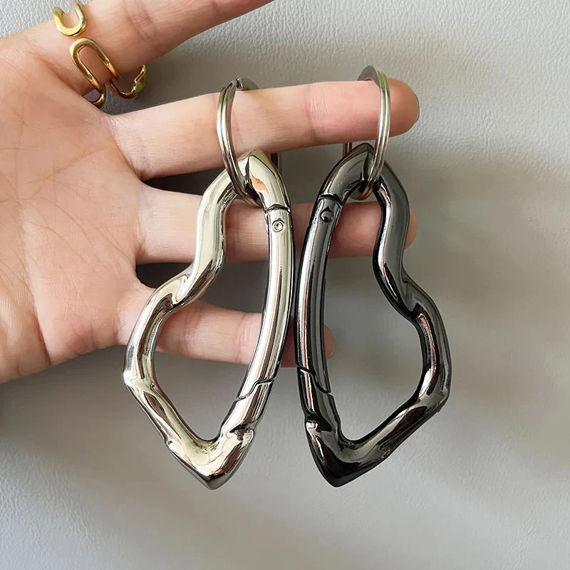 Outdoor Metall Icon Karabiner Taille Hängen Schlüsselbund Oval Gürtel Schnalle Wandern Paar Splitter Frauen Männer Tasche Taille Anhänger Zubehör