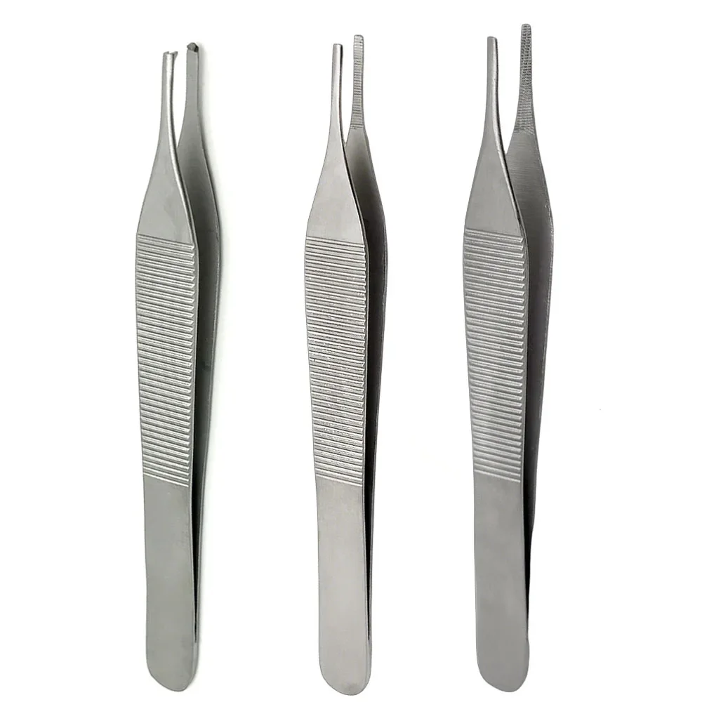 

Dental Tissue Tweezers 1x2 Hemostatic Forceps for Extraction Dressing and Home Use High Quality Stainless Steel Tool Set