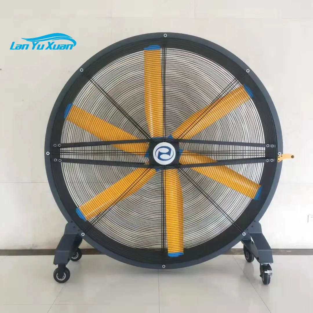 Kipas angin PM VFD Hvls dudukan Gym besar, kipas HVLS