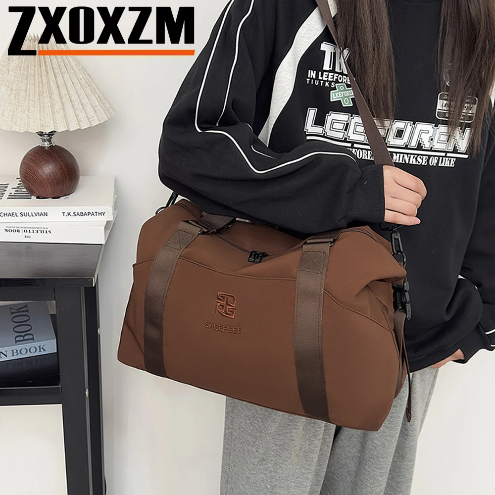 Foldable Carry on Duffel Bag - Classic Compact Sports Gym Bag - Lightweight Overnight Weekender Bag for Travel, Beach, Workout