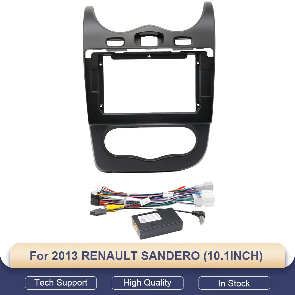 

For 2013 RENAULT SANDERO (10.1INCH) Car Radio Fascias Android GPS MP5 Stereo Player 2Din Head Unit Panel Dash Frame Installation