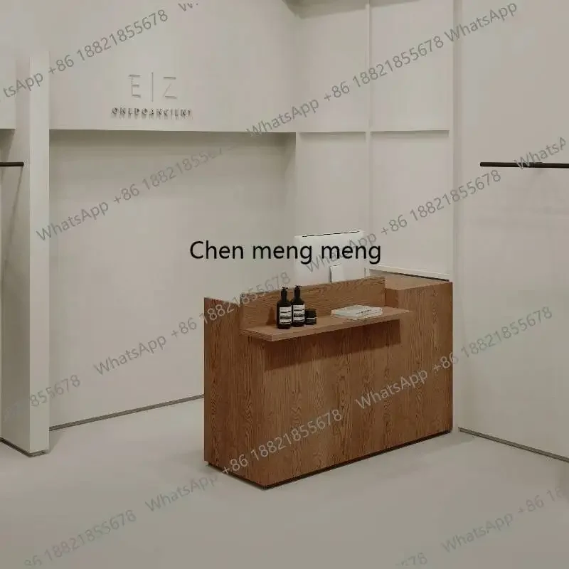 

Новая винтажная роскошная стойка ресепшн для салона красоты, кассовый стол, офисная мебель