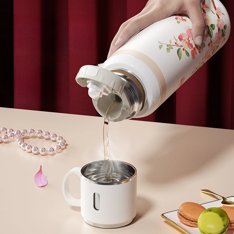 600ml Household Hot Selling Stainless Steel Insulated Bottle Student Anti Fall Tea Cup Large Capacity Outdoor Portable Simple