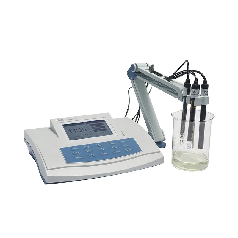 Benchtop Laboratory Multiparameter Water Quality 5 in 1 Conductivity DO Temperature Ion PH Meter