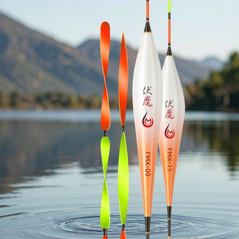 High Sensitivity Crucian Fishing Float Light Bite Thick Flat Tip Windproof Anti Current Shallow Water Big Fish Anglers 낚시 찌