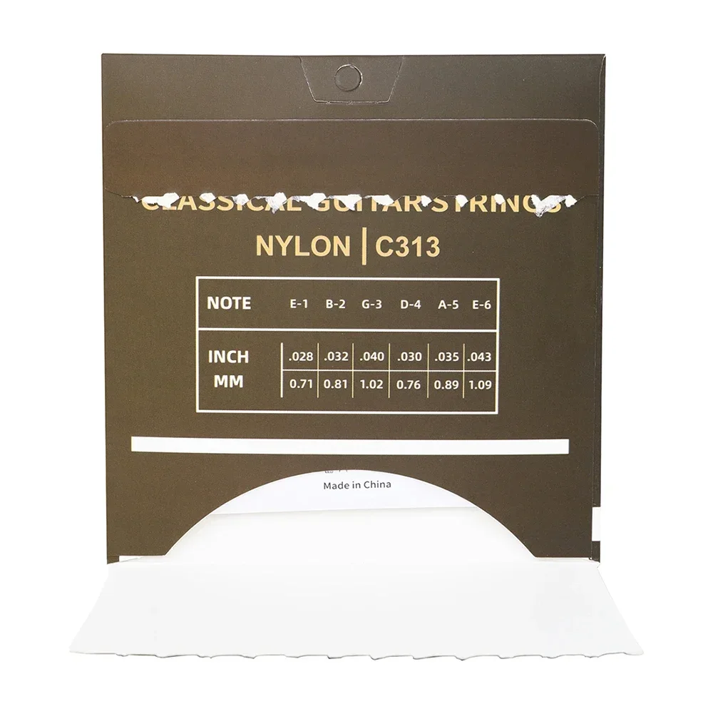 IRIN C313 Classical Guitar String Silver Plated Copper Alloy+Nylon Wire (PU Coating) Strings Musical Instruments Accessories