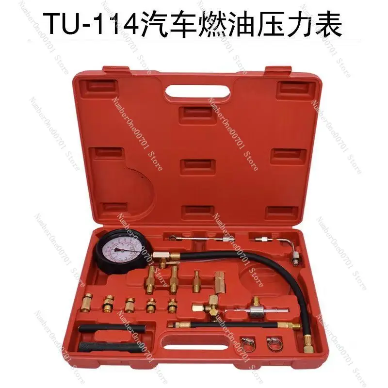 Fuel Pressure Gauge TU-114 - Electric Injection & Oil Pressure Tester for Automotive Repair