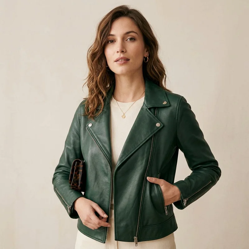 Veste en Cuir Vert : L’Audace Qui Sublime Tout