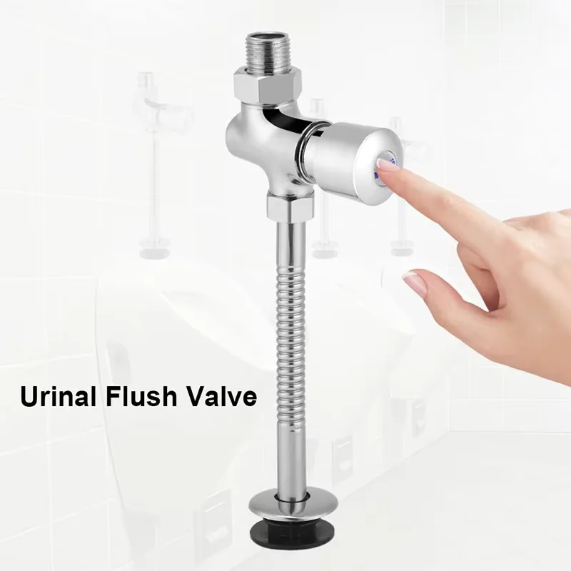 

Toilet Hand Pressing Multifunction Urinal Flush Valve Manual Flushing Tool Hotel Durable Zinc Alloy Valve Kitchen Bathroom