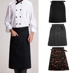 New Kitchen Aprons Skirt Half-length Long Waist Apron Catering Chefs Waiters Uniform