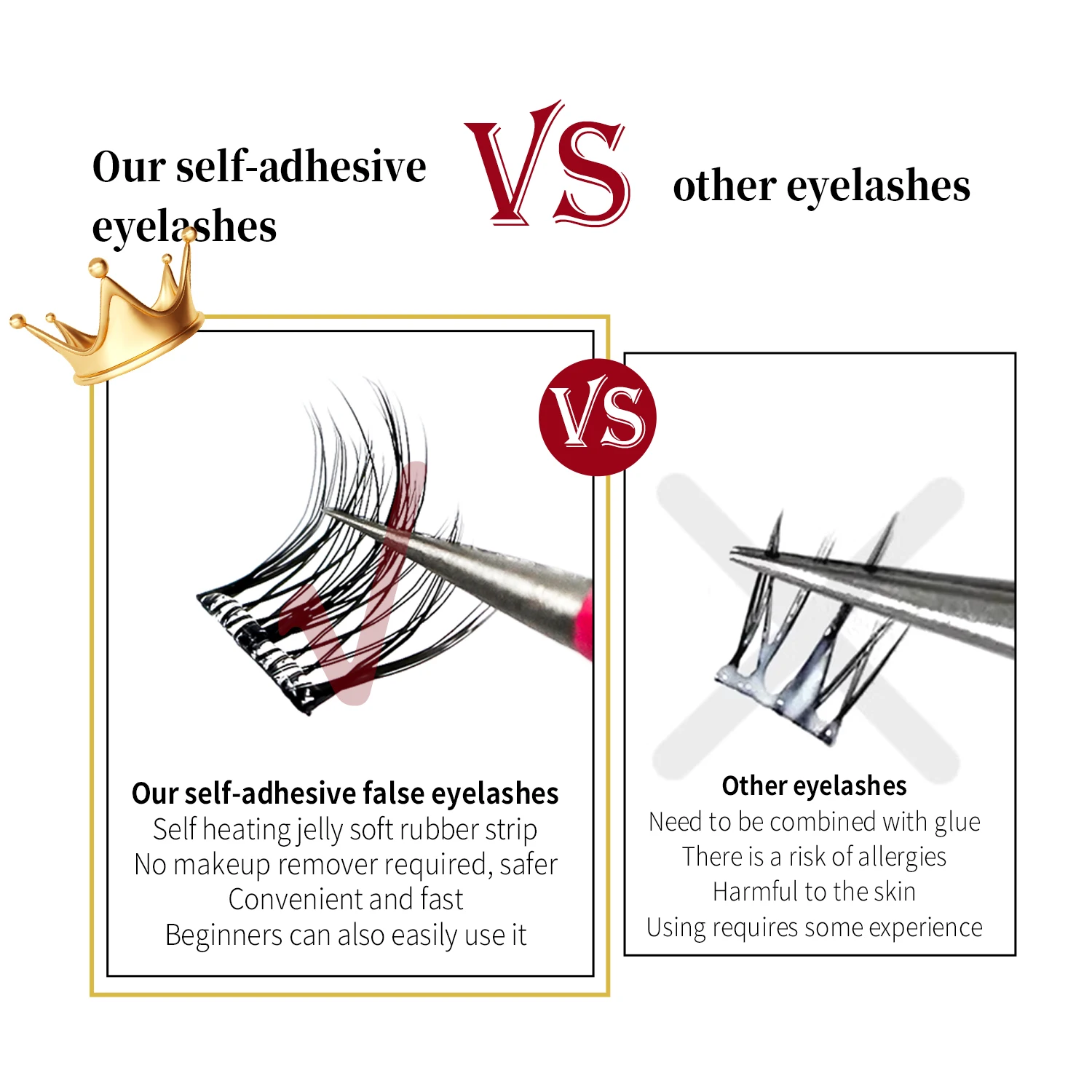 Cils inférieurs auto-adhésifs, aucune colle nécessaire, réutilisables sous les cils, coréen/maquillage, bricolage, grappes de cils Manga individuels