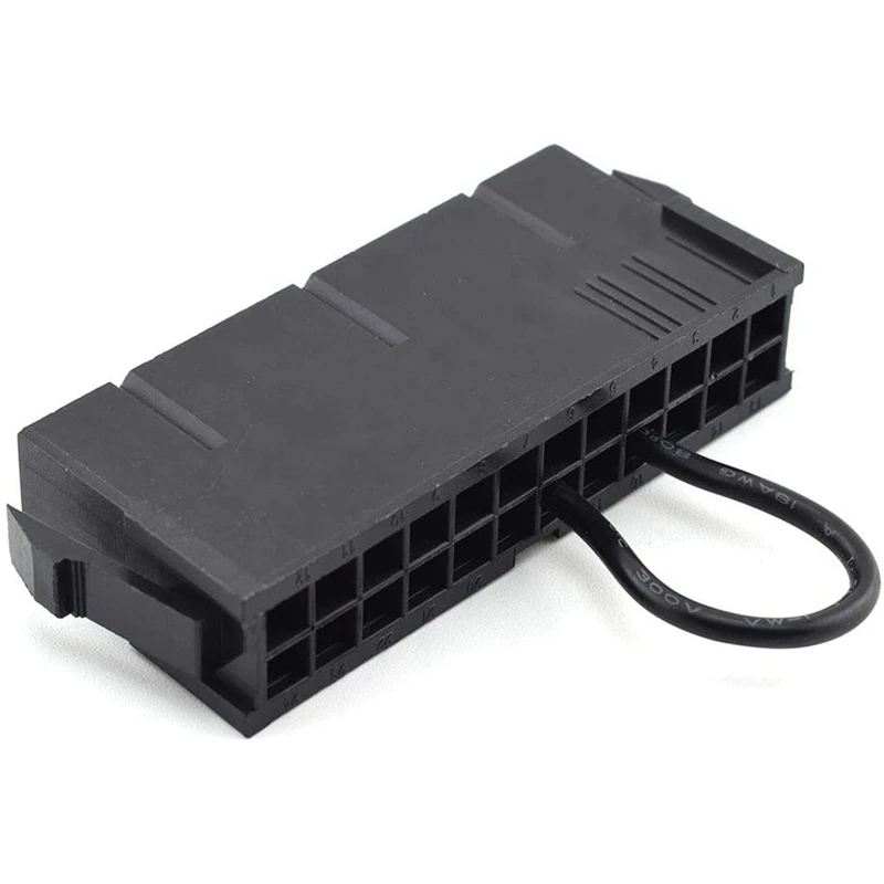 20 Stuks Atx Psu 24pin Voeding Jumper Starter Jack Adapter Connector Voor Server Btc Mijnwerker Machine