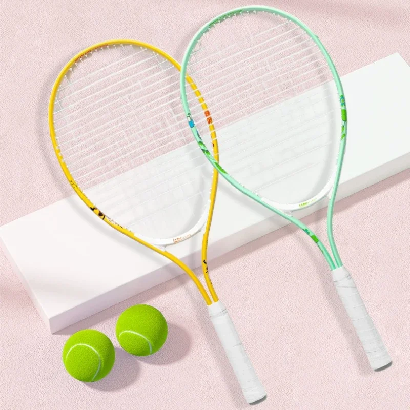 

Tennis Racket Male Aluminum Alloy Integrated Training Female High Value Racket Adult Tennis Racket Set
