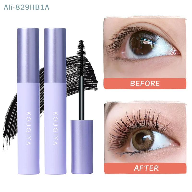 Silk Fiber Mascara Eyelashes Lengthening Mascara Waterproof Long Lasting Lash Black Quick Eyelashes Extension Eye Makeup