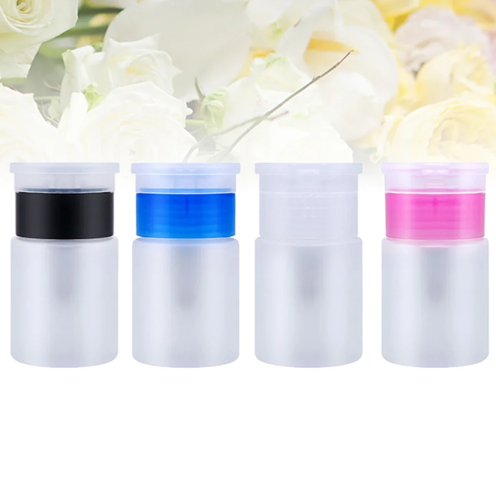 Shampoo Bottles Refillable Clear Fingernail Polish Dispensers Portable Travel Gel