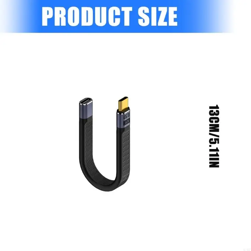 كابل شحن USB C القصير مع 240 واط الطاقة 40 جيجابت في الثانية زوايا خيار خيار K1KF