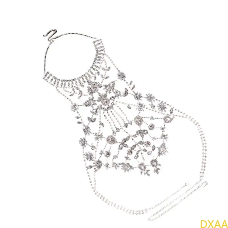 

DXAA Stylish Multilayer Neck Jewelry Luxurious Rhinestones Collar Necklace for Party