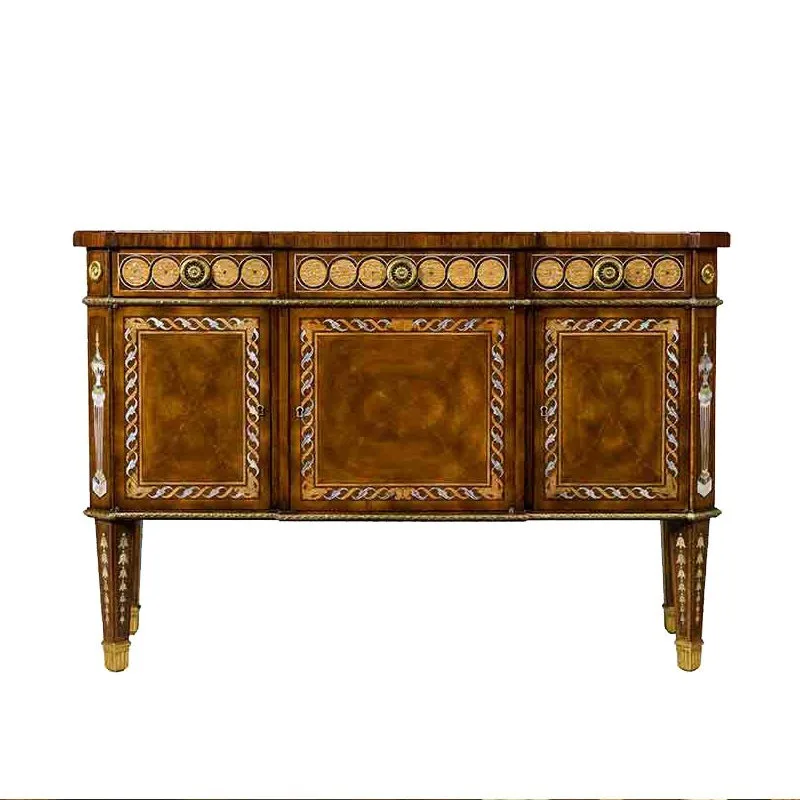 

Inlaid porch cabinet, accessory cabinet, English villa foyer cabinet, European and French porch cabinet