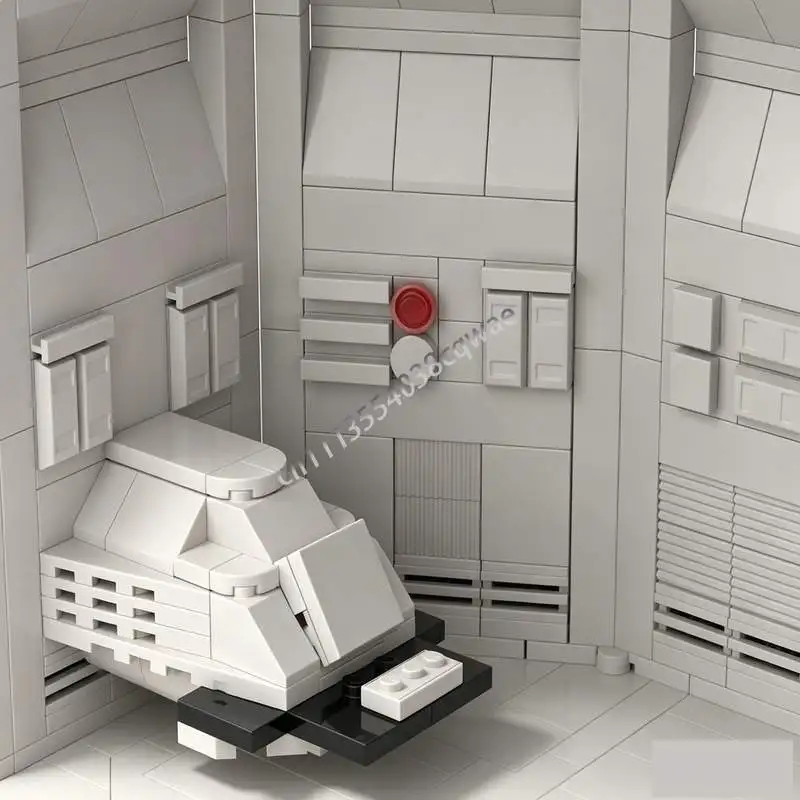 792 PCS MOC Computer Vault Room Scene Model Tech Security Chamber Custom Puzzle Creative Assembly Building Blocks Holiday Gifts