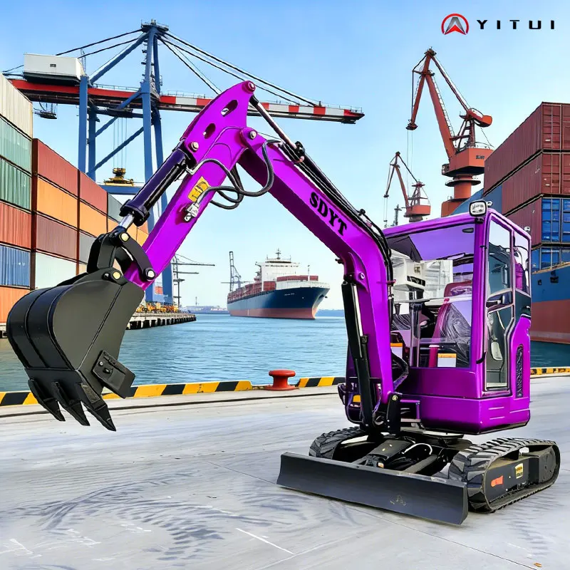 سلسلة ألوان الدوبامين حفارة صغيرة 2 طن مخصصة المضادة للانزلاق المسارات من الذراع الكبيرة المضادة للانزلاق الهيكل المقوى