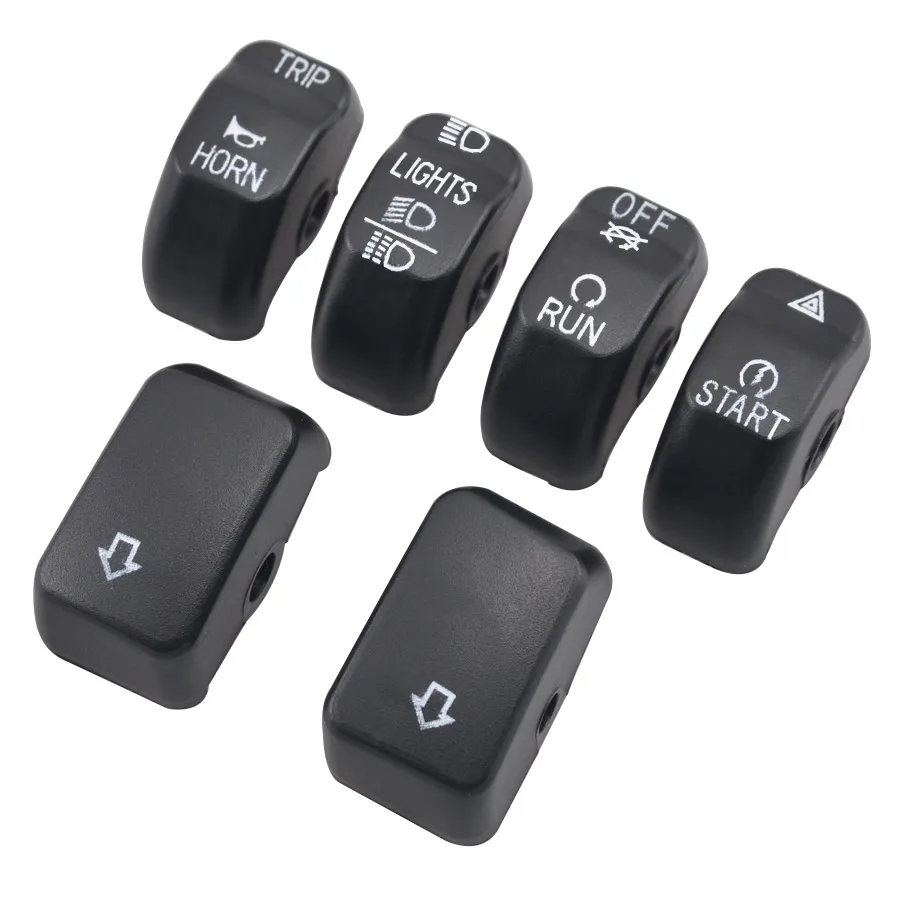 Motorcycle Hand Control Switch Housing Buttons Cover Caps Accessories For Harley Sportster Dyna Softail Street CVO Fat Boy FLSTF