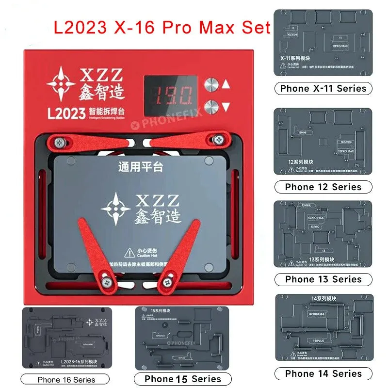 Xinzhizao XZZ L2023 Preheater Desoldering Station for iPhone X - 17PM Android Dot Matrix Motherboard Chip Soldering Repair tools