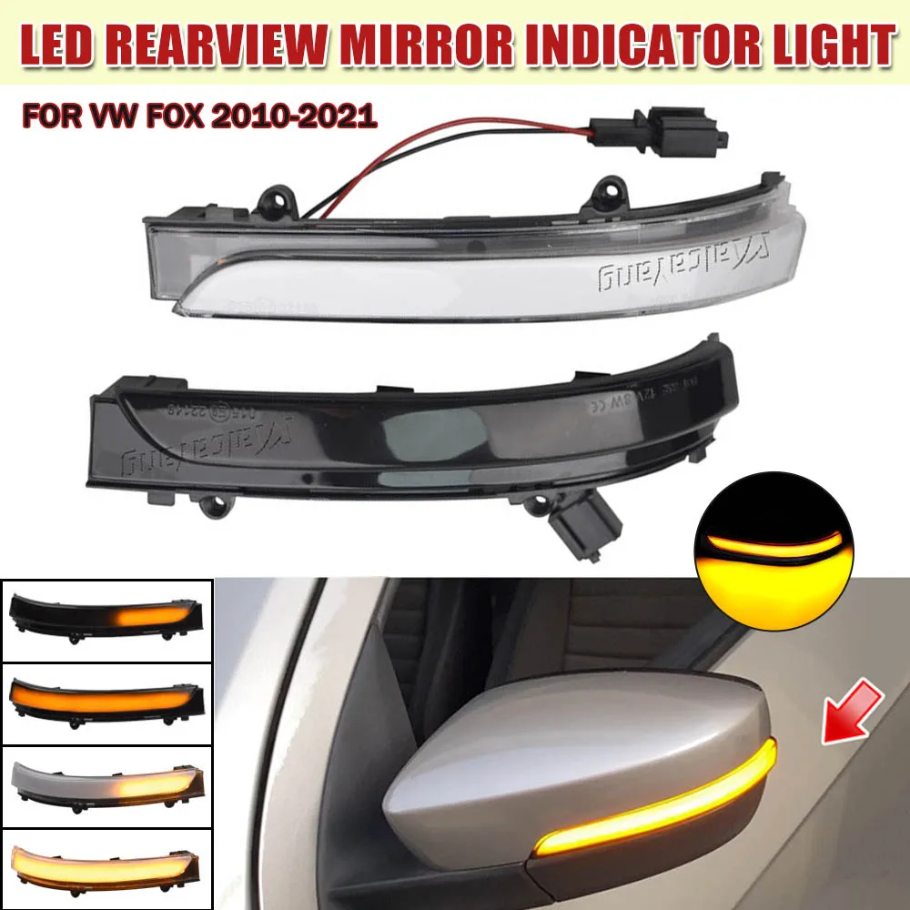

NEW Premium Quality Car LED Dynamic Turn Signal Light FOR VW GOL Saveiro Voyage FOX UP Side Mirror Sequential Blinker Indicator