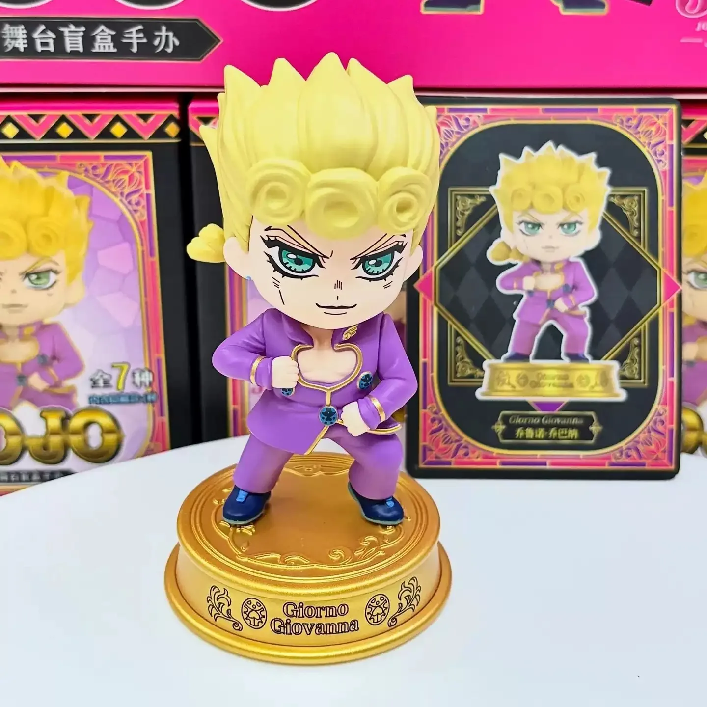 EAKI JoJo's Bizarre Adventure Golden Wind Stage Series Mystery Blind Box Trendy Toy Desktop Ornament Anime Collectible Model