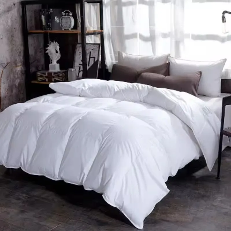 goose-down-duvet-100-filled-quilt-single-double-size-comforter-winter-thick-four-seasons-blanket-solid-color-perfect-comfort