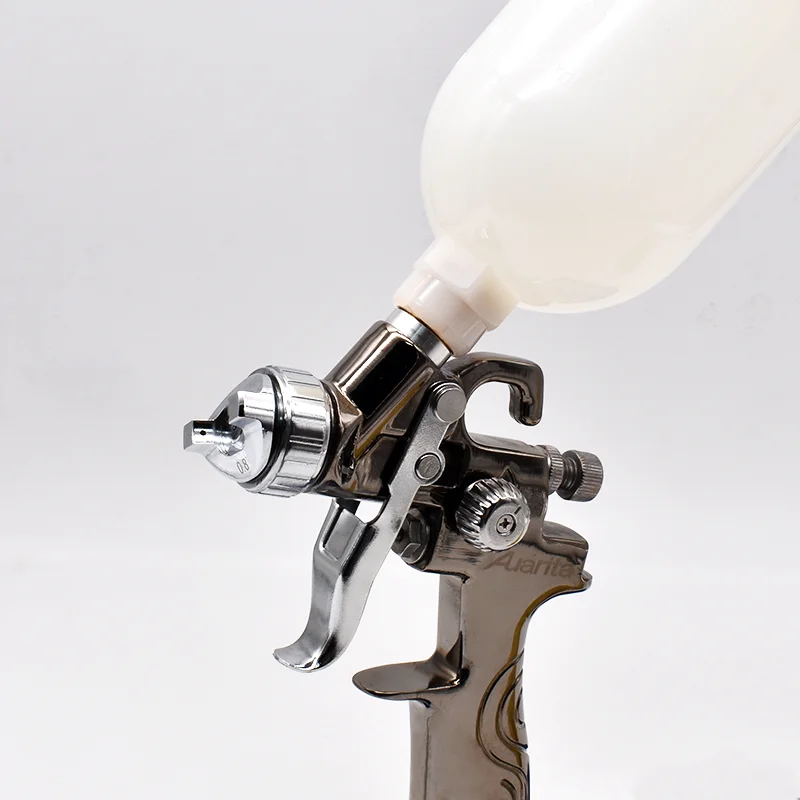 Auarita Mini PISTOLA DE PULVERIZACIÓN K-350 boquilla de 0,8mm aerógrafo profesional pistola de pintura para pintar herramientas de aire aerógrafo de coche