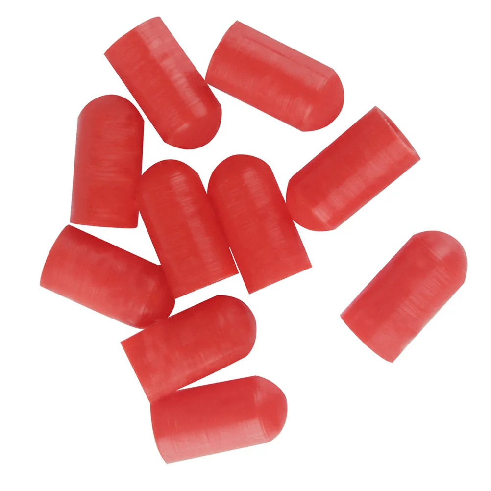 

10 Pcs Drumstick Protector Drumsticks Protectors Cover Musical Instrument Silicone Tip Silent Practice