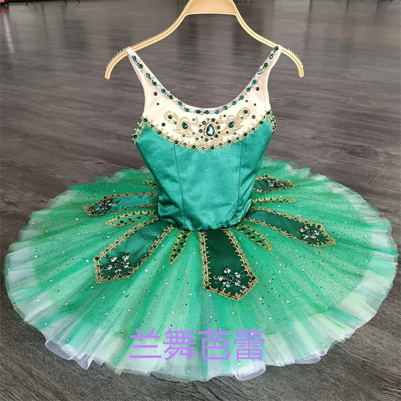 Crianças, Meninas, Mulheres, Adulto, Nova Chegada Vestido de Balé Tutu, Strass Trajes, Verde, Vermelho, Profissional, Tamanho Personalizado, Alta Qualidade