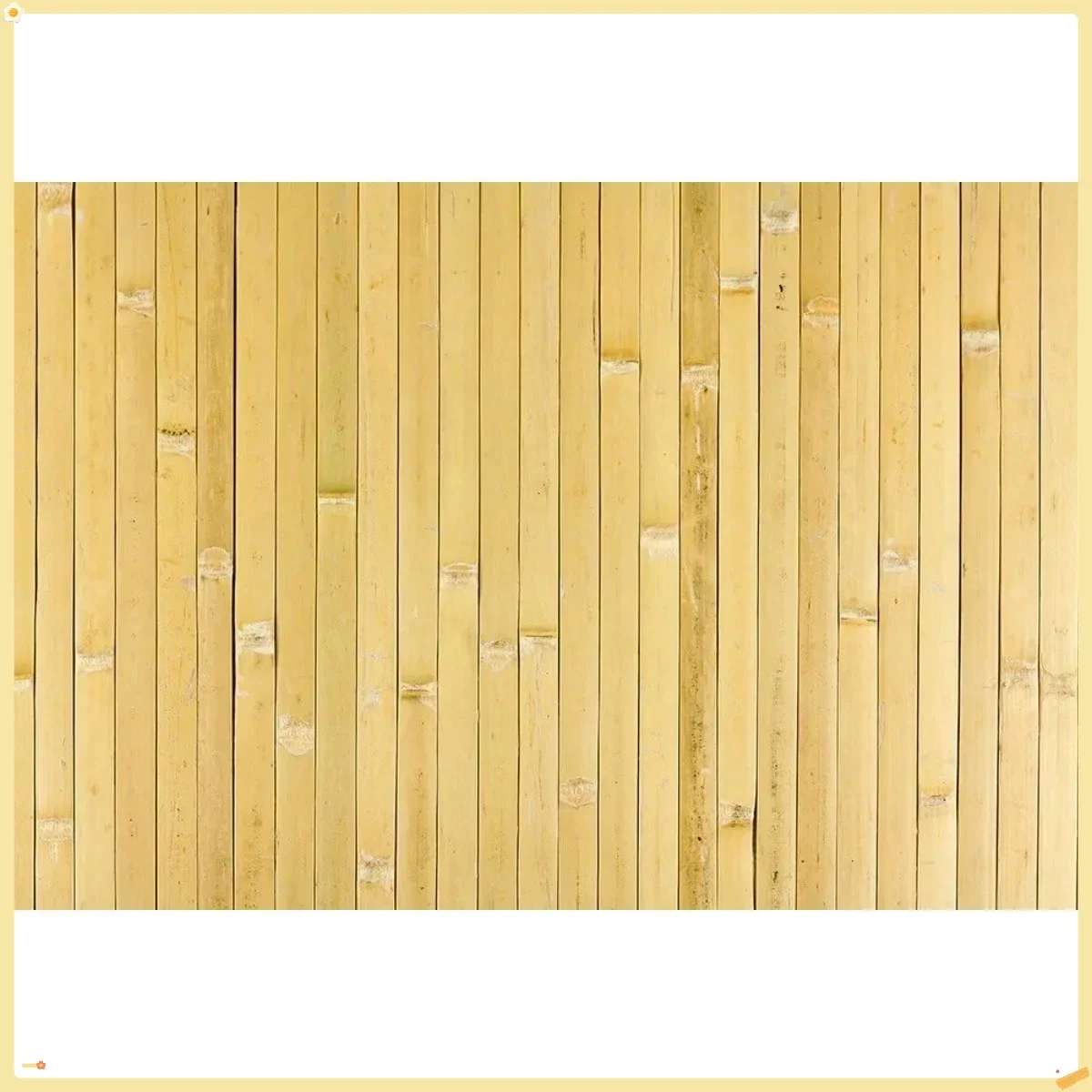 Natural Bamboo Wainscoting Panel 48x96 Raw Finish - Eco Friendly Textured Wall Decor for Bedroom, Living Room Interior Design