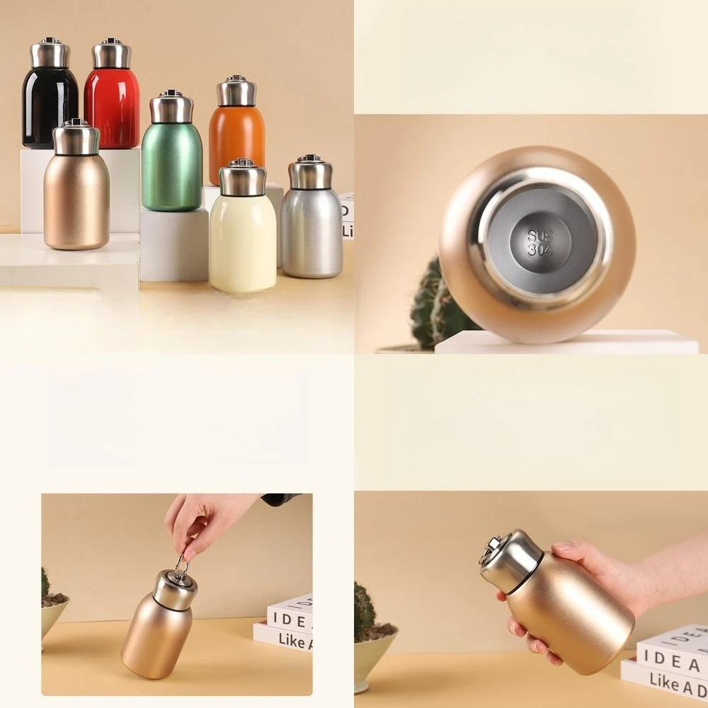 

Изолированный стакан Doraemon из нержавеющей стали 304, карманная чашка с большим животом, портативная ручка, бутылка для воды для мужчин и женщин