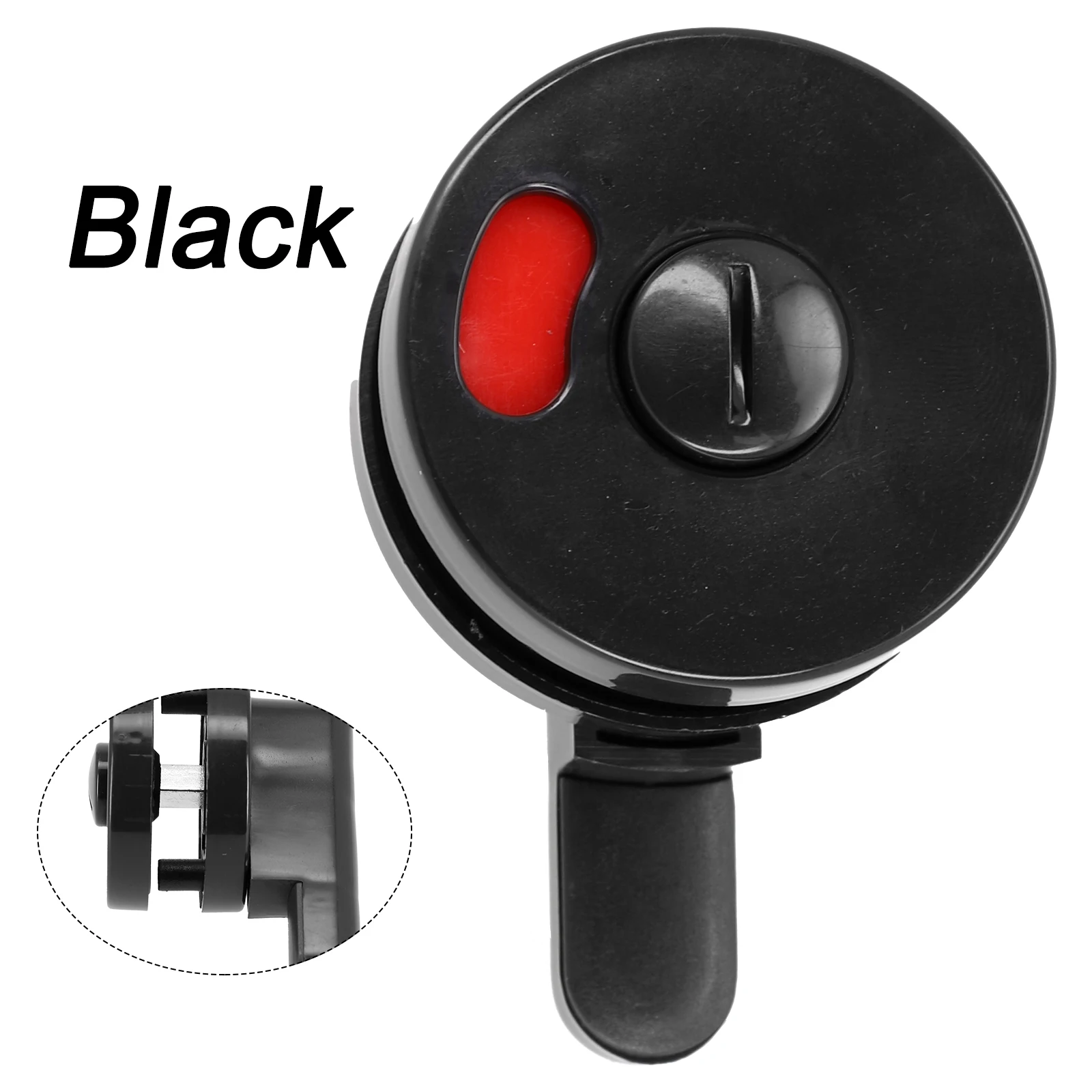 Indicator Door Bolt Black WC Plastic Latch Vacant Engaged Door Lock Toilet Shower Cubicles Bathroom Indicator Bolt