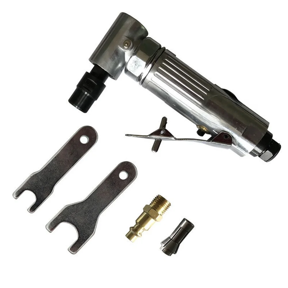 20000rpm Air Die Grinder Grade 90 Degrees Bending Pneumatic Die Grinder Polishing Deburring Carving Workshop Accessories