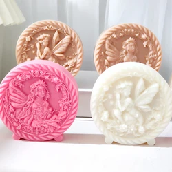 Flower Fairy Candle Silicone Mold Elf Aromatherapy Candle Desktop Decoration Handmade Soap Mold Cake Decoration Chocolate