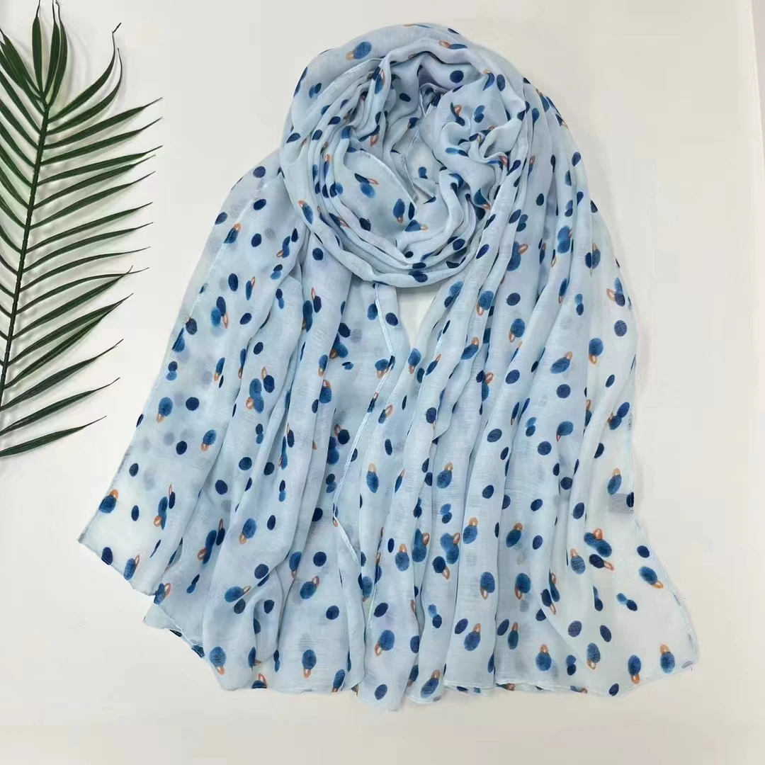 Beautfitransistors-Foulard Hijab à Motif de Fruit, Châles Sans Impression, pour la Tête, Vente en Gros, 10 Pièces/Uno, Nouvelle Collection 2024