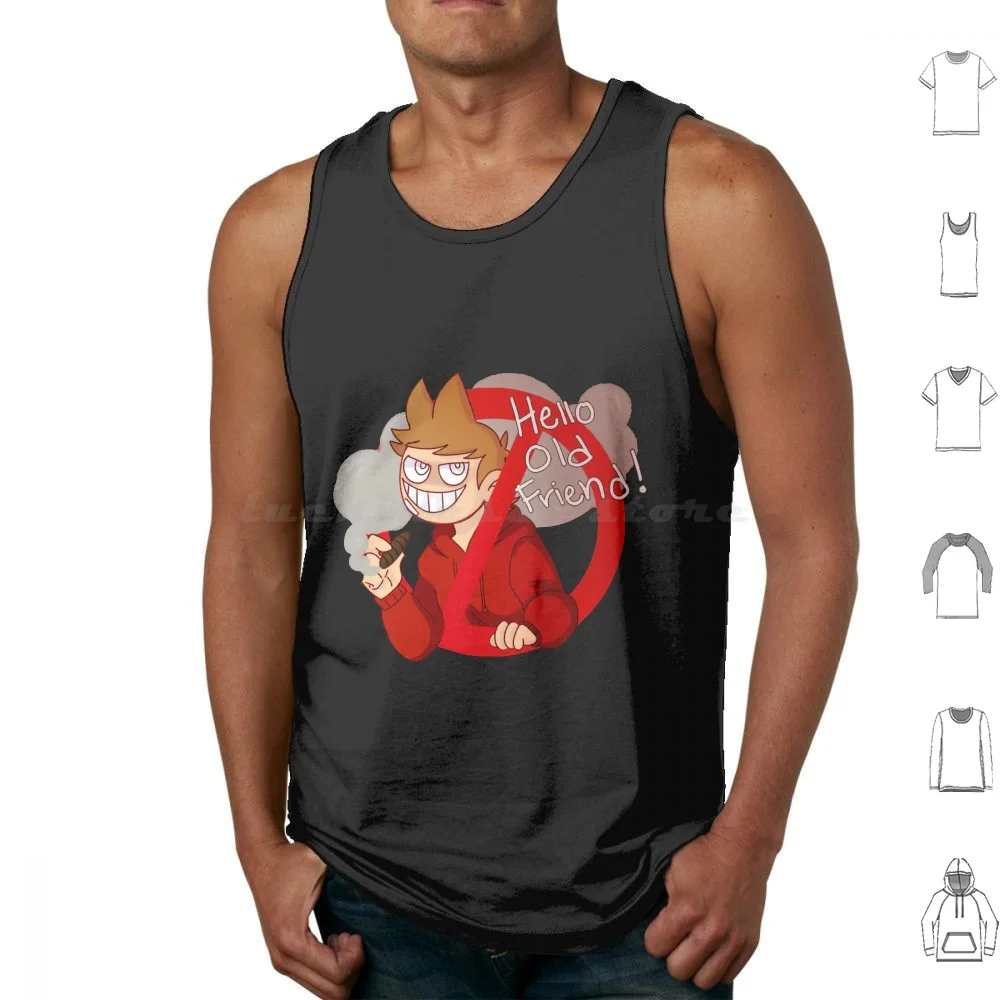 Hello , Old Friend! Tank Tops Vest Sleeveless Eddworld Tord Ew Tord Eddsworld Tord Cartoons Youtube