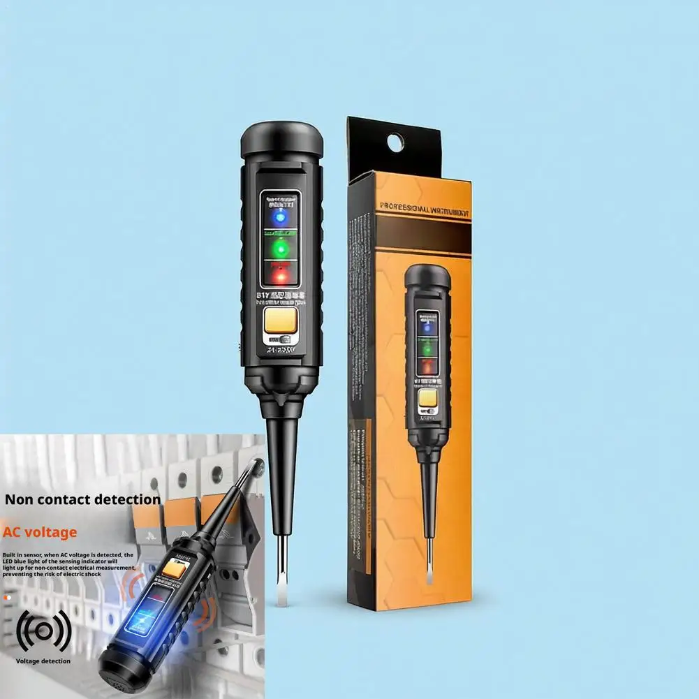 

Профессиональная ручка-детектор напряжения переменного тока с цветной подсветкой, отвертка электрика, NCV-тестер, электроинструмент