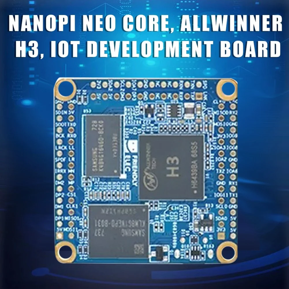 Placa de desarrollo IoT UbuntuCore para NanoPi NEO Core Allwinner H3 Quad Core 256MB RAM DDR3 + 4G EMCC Mini Core Board